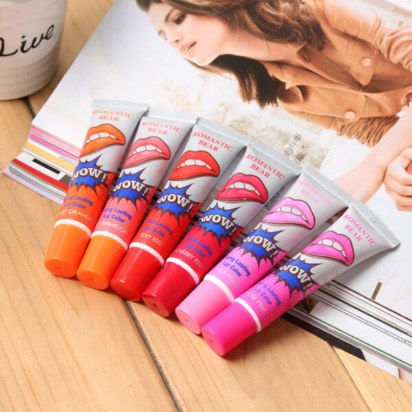Amazing 6 Colors Peel Off Liquid Lipstick Waterproof Long Lasting Lip Gloss Mask Moisturizer Makeup Tear Pull Lip Lint Cosmetic - Image 4
