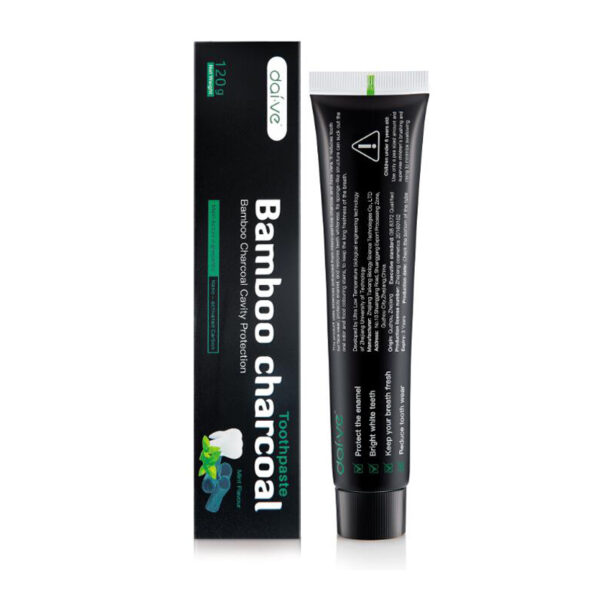 Bamboo Charcoal Toothpaste Teeth Whitening Powder Toothbrush Set - Image 2
