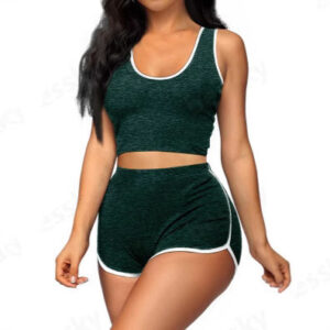 Women's Fashion Casual Multicolor Sports Shorts Suit