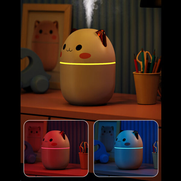 Air Humidifier Cute Cat Ultra-Silent USB Office Household Bedroom Car Aromatherapy Air Purifier With Led Cool Mist Spray - Image 7