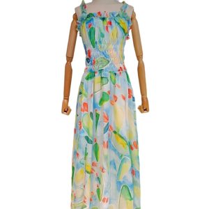 Printed Strapless Maxi Dress shopsparkling.com