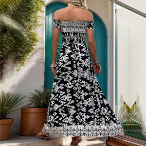 Special Print High-Slit Dress shopsparkling.com