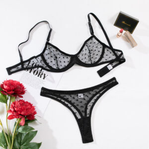 Sheer Floral Lingerie Set