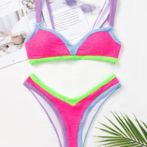 Spliced High-Waisted Swimsuit shopsparkling.com